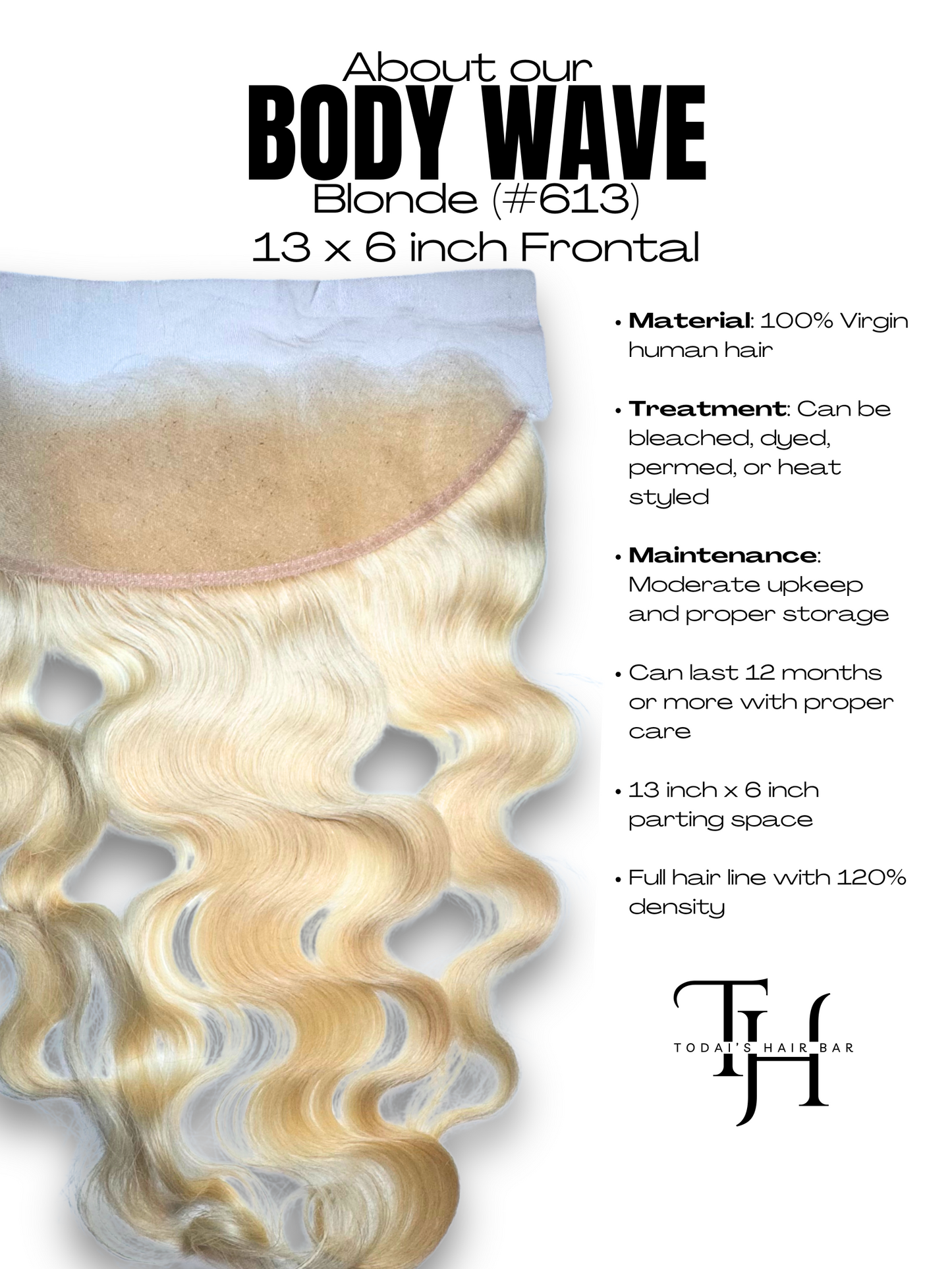 Blonde Body Wave Frontal