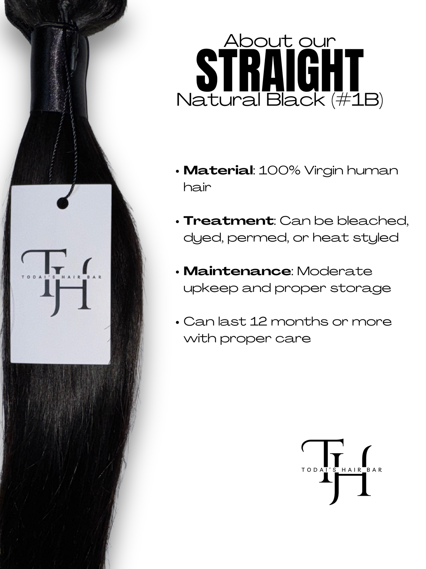 Straight Natural Black