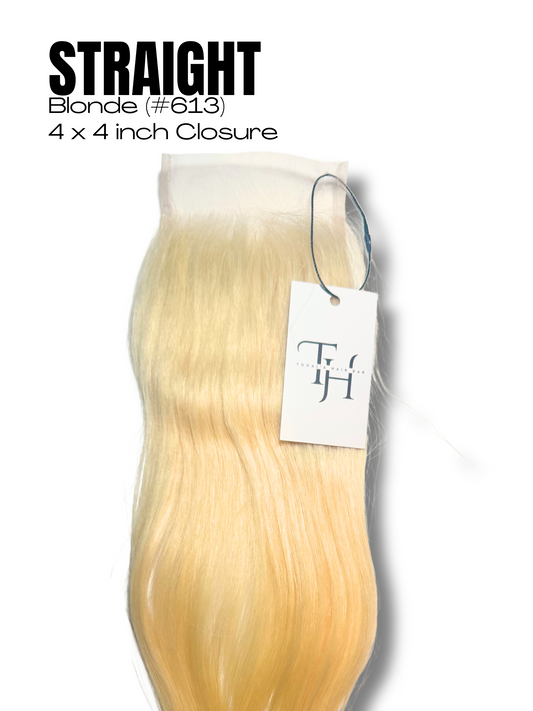 Blonde Straight Closure