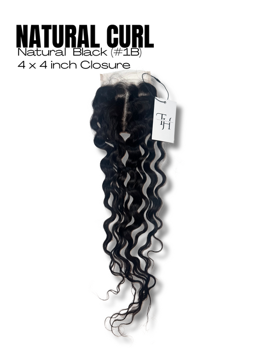 Natural Black Natural Curl Closure